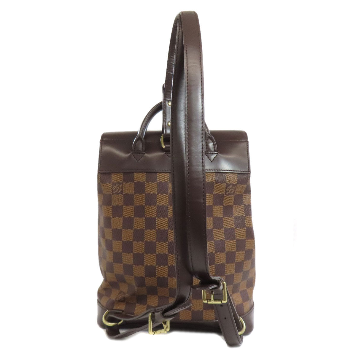 Louis Vuitton Backpack N51132 Damier Soho Canvas Brown