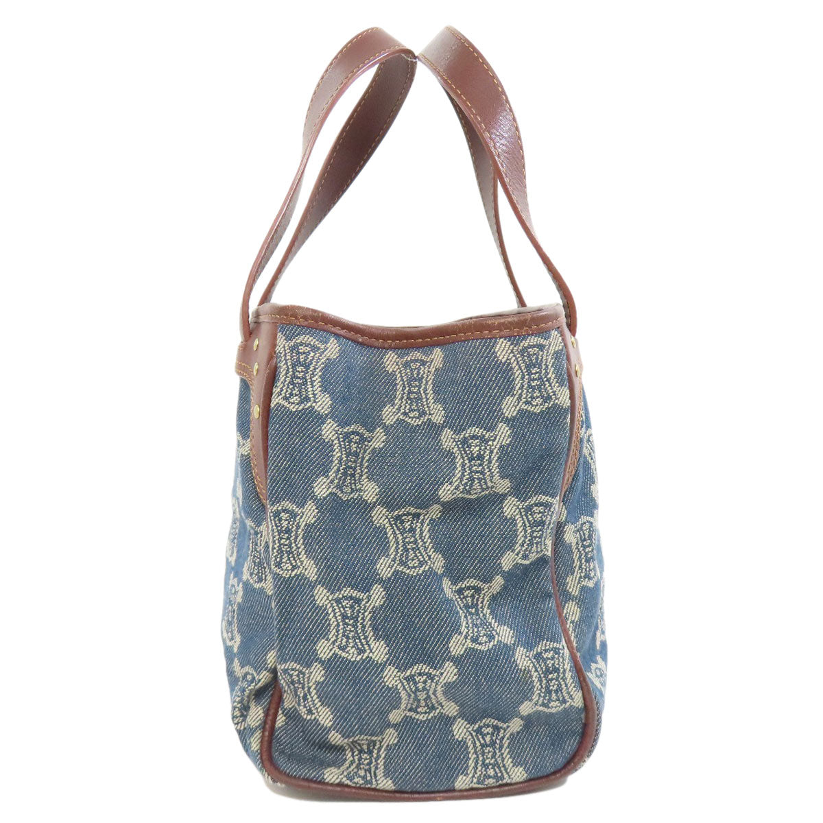 Macadam Pattern Denim Blue Travel Bag