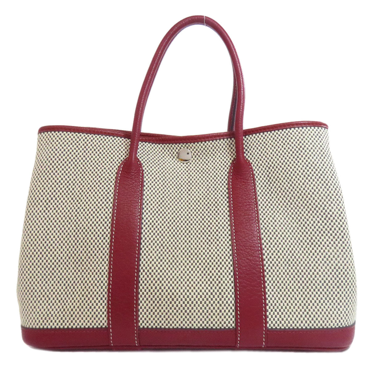 Tote Bag Garden Party Tpm Silvermetal Canvas Red