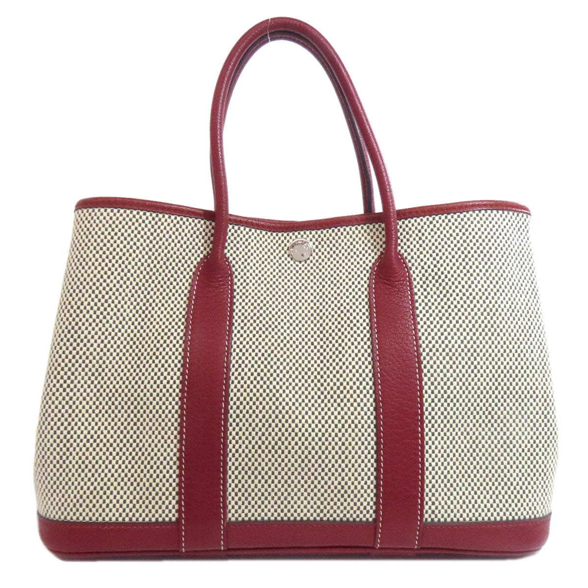 Tote Bag Garden Party Tpm Silvermetal Canvas Red