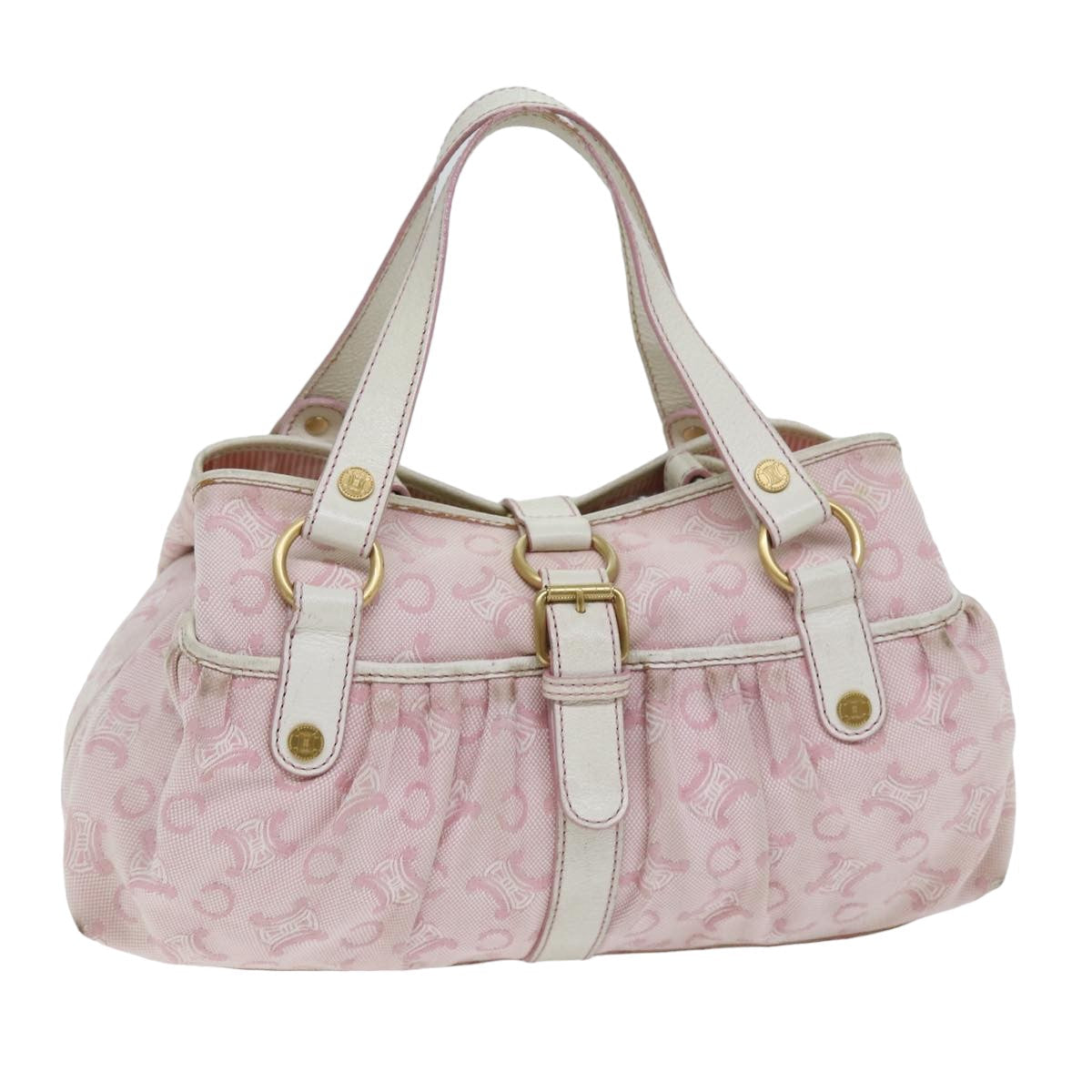 Luxury C Macadam Hand Bag Canvas Pink Travel Bag
