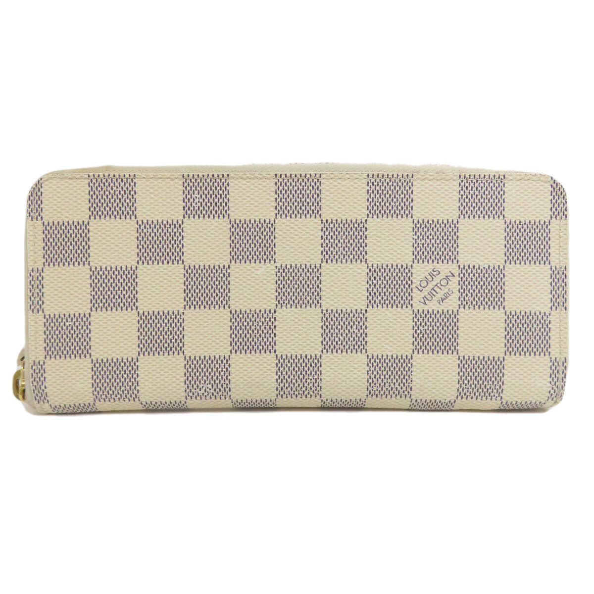 Louis Vuitton Long Purse N61210 Damier Portefeuille Canvas White Wallet Case