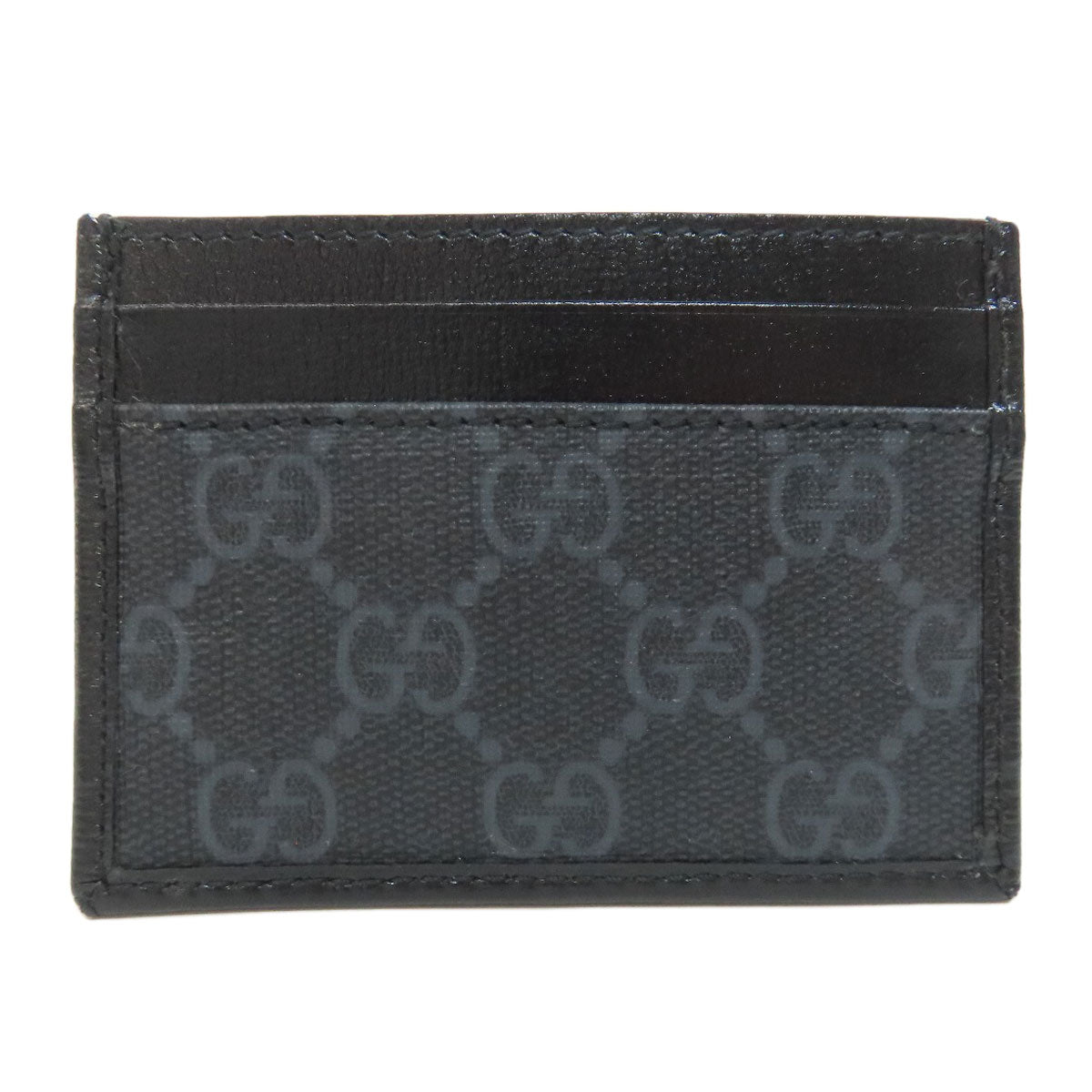 Gucci PVC GG Supreme Black Wallet Case