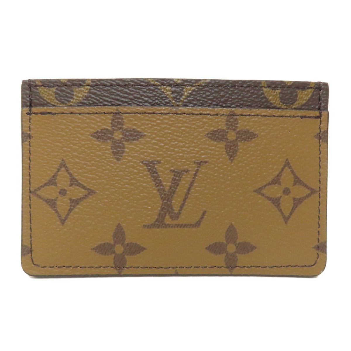 Louis Vuitton M69161 reverse Porte Cartes ESimple Monogram Brown Wallet Case