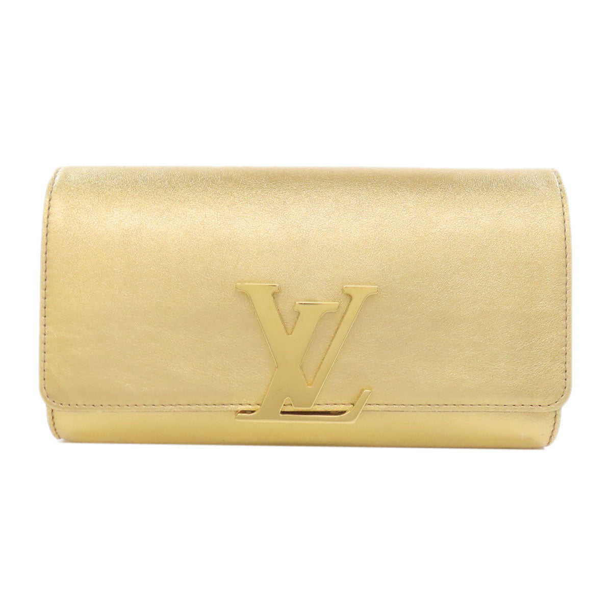 Louis Vuitton business M94334 Pochette Louise EW Calfskin Gold Clutch Bag