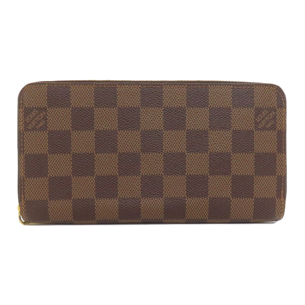Louis Vuitton Long Purse N41661 Damier Zippy Canvas Brown Wallet Case 3