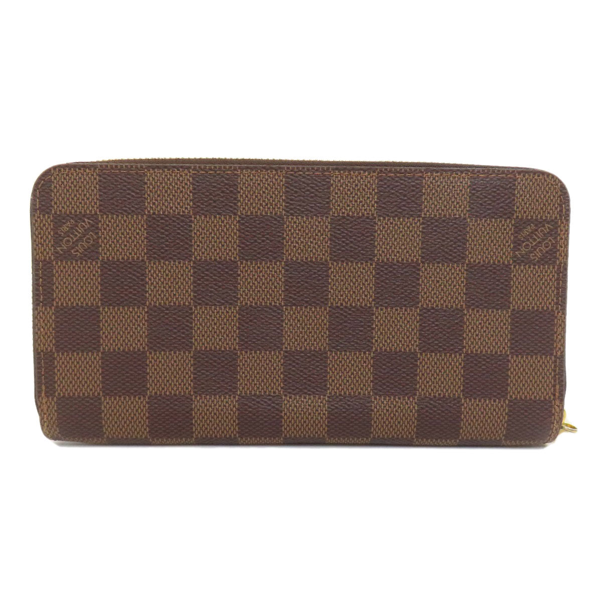 Louis Vuitton Long Purse N41661 Damier Zippy Canvas Brown Wallet Case 3
