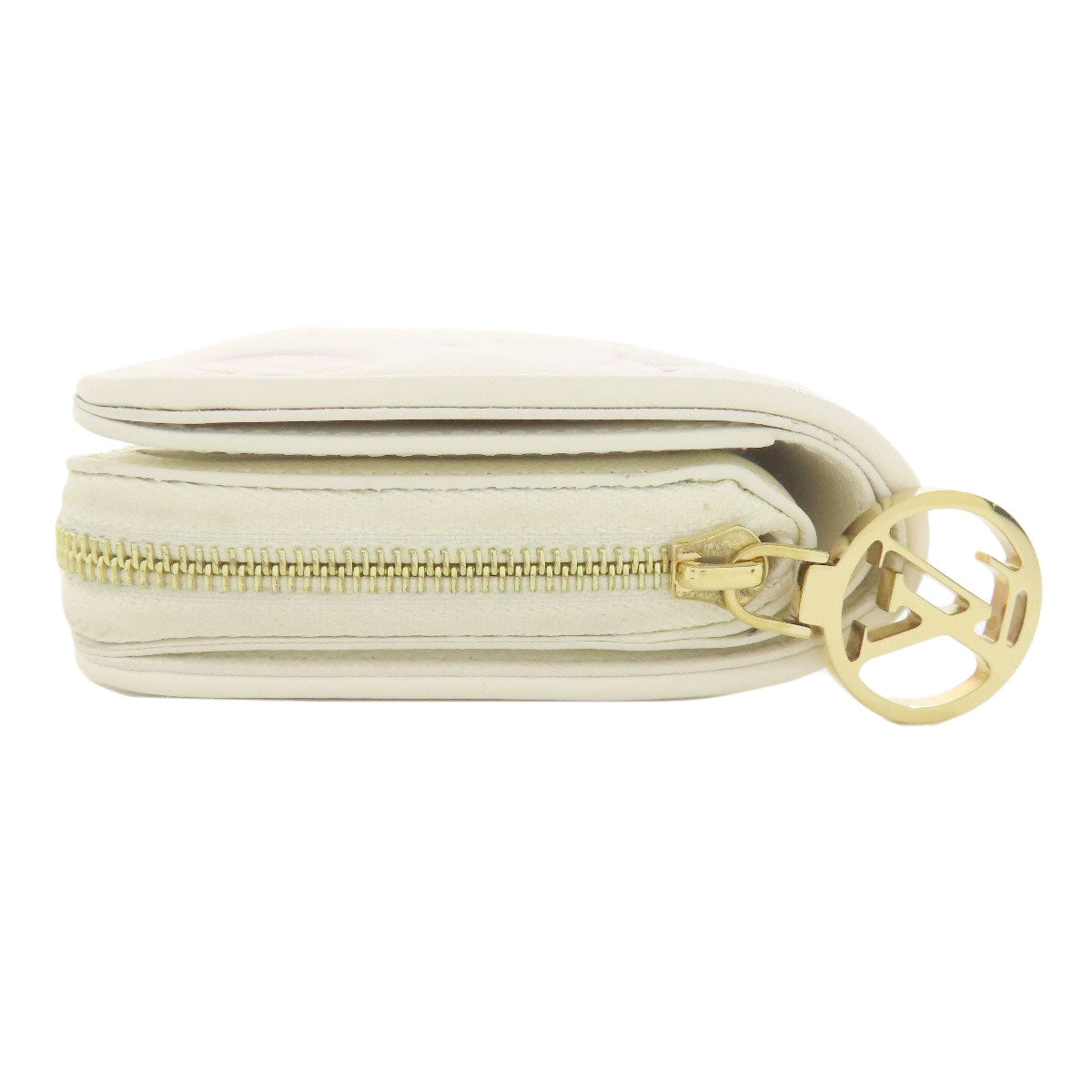 Louis Vuitton Bifold M11909 Portefeuille ELoup Flower Monogram Calfskin White Wallet Case