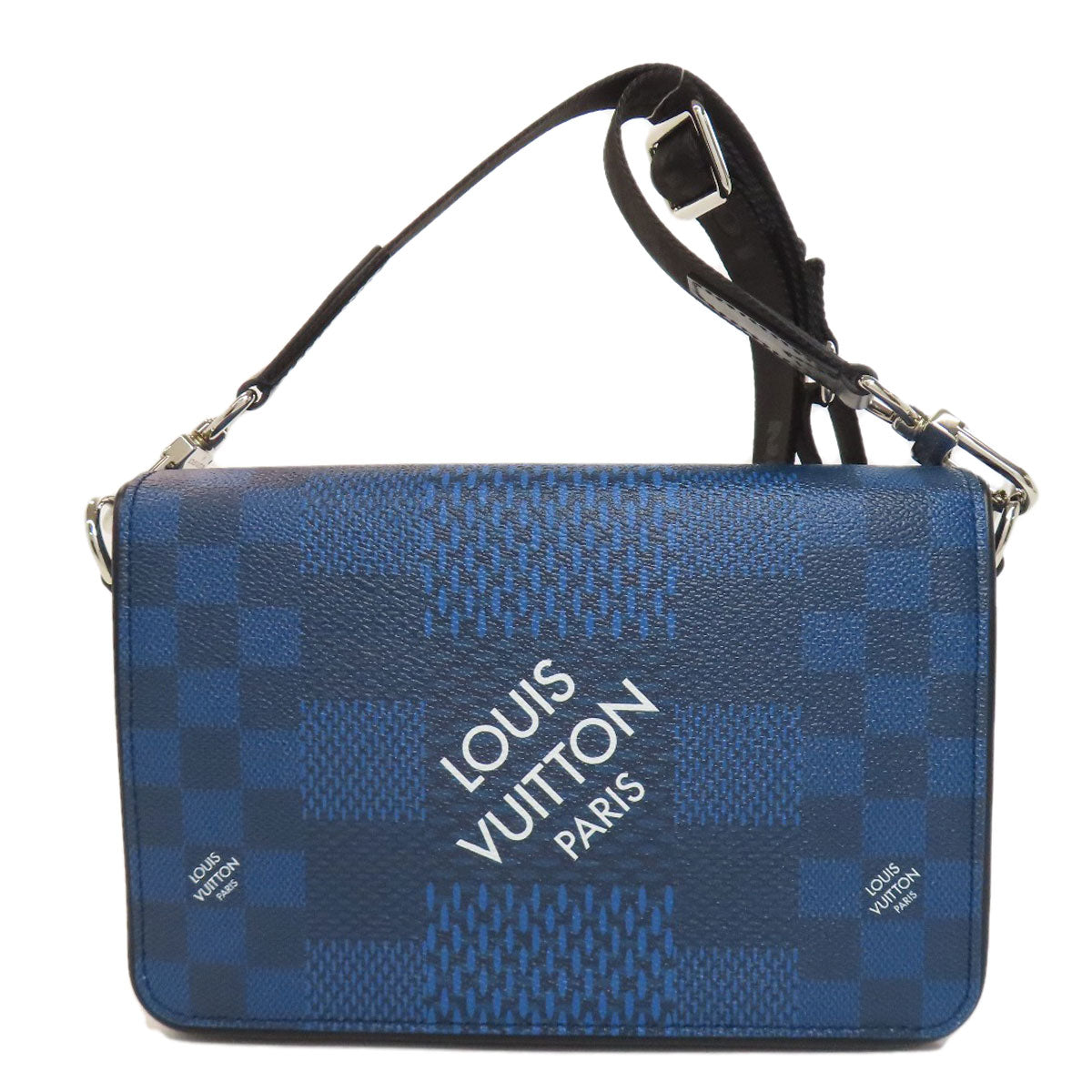 Louis Vuitton N50026 Damier Studio Messenger 3D Canvas Blue Crossbody Bag