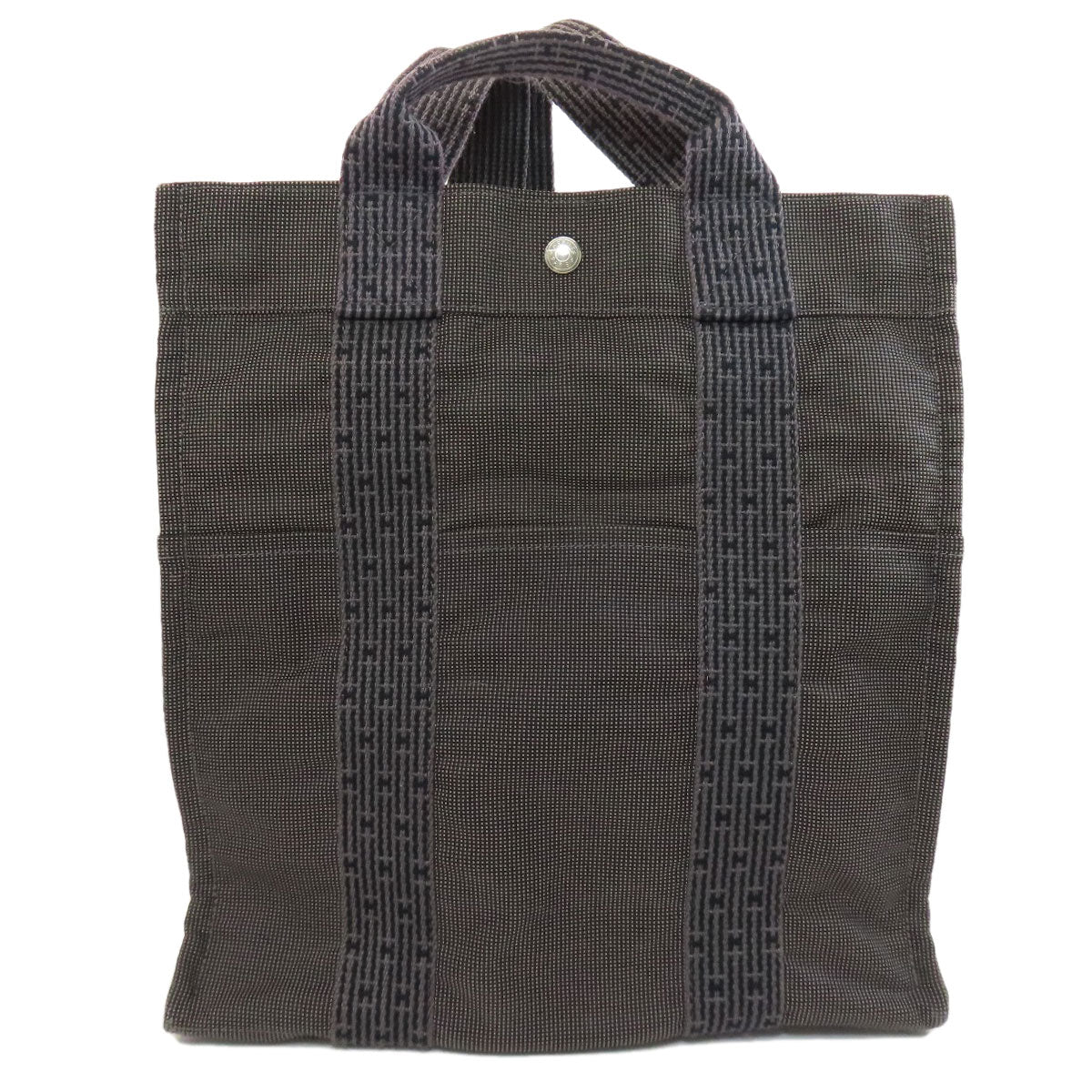 Hermes Backpack Her Line Ad Mm Canvas Gray 75514328