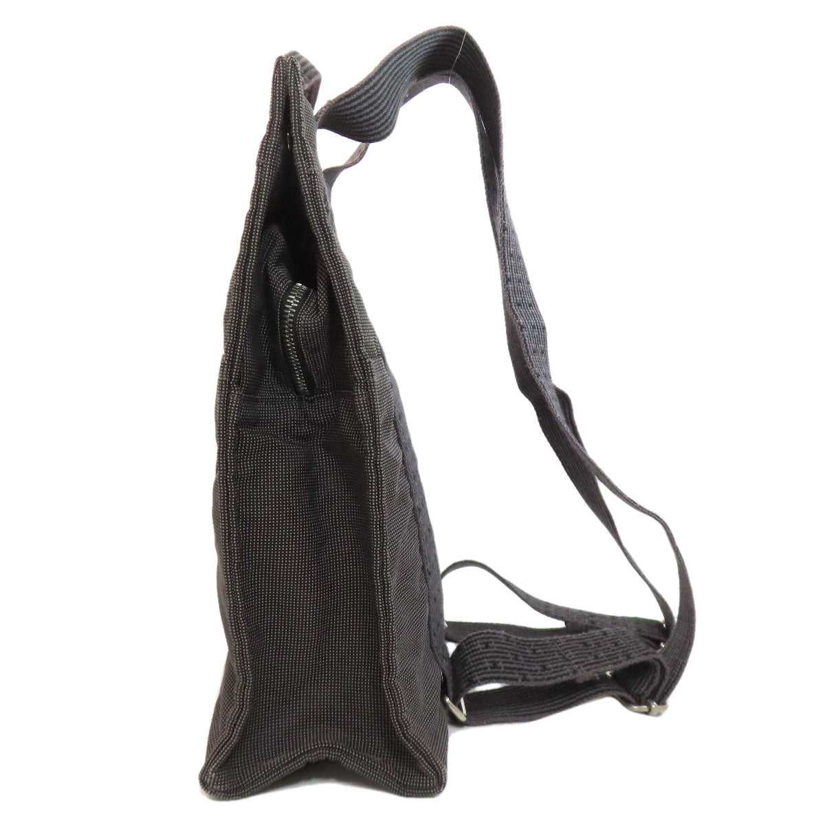 Hermes Backpack Her Line Ad Mm Canvas Gray 75514328