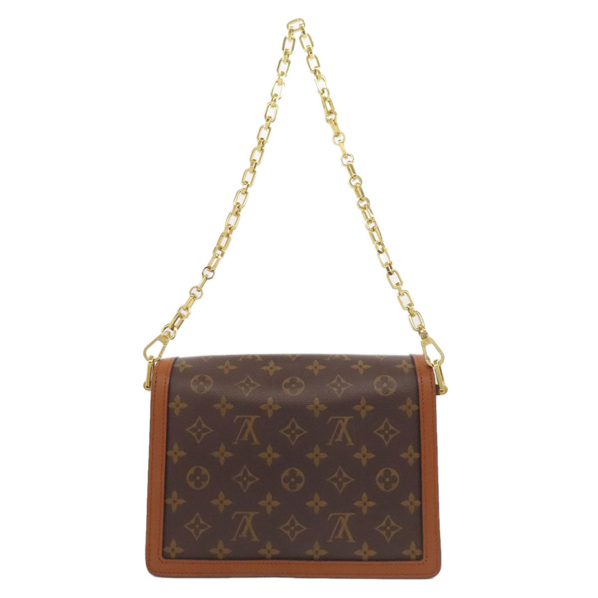 Louis Vuitton M44391 reverse Dauphine MM Monogram Brown Shoulder Bag