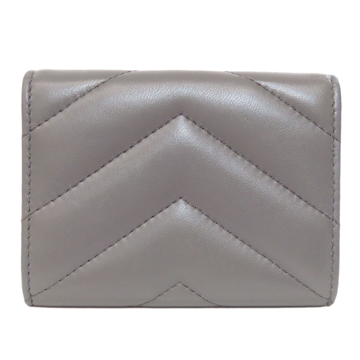 Chanel Coin lambskin COCO Mark Vstitch Gold Gray Handbag