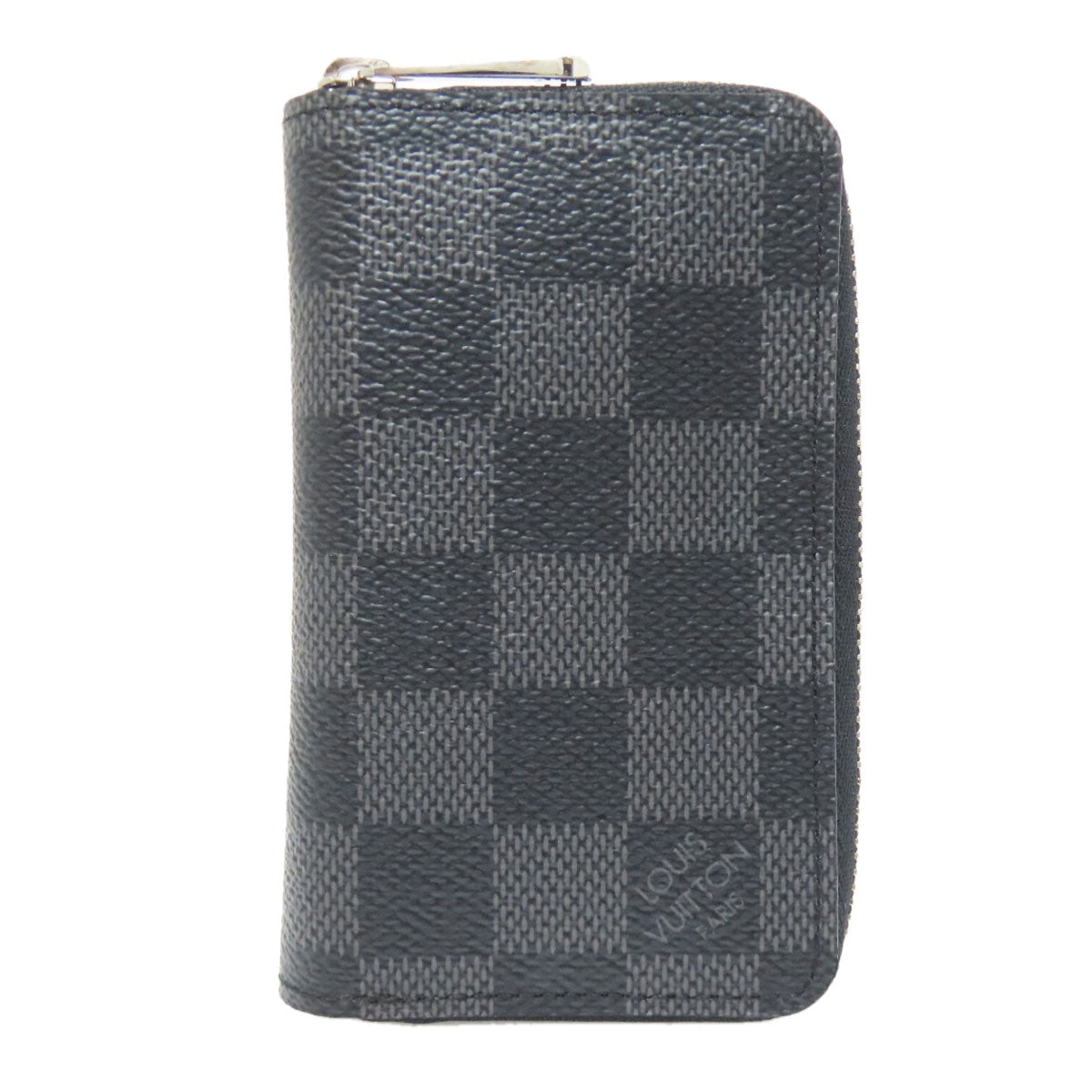 Louis Vuitton Coin N63076 Damier Zippy coin Canvas Gray Wallet Case 2