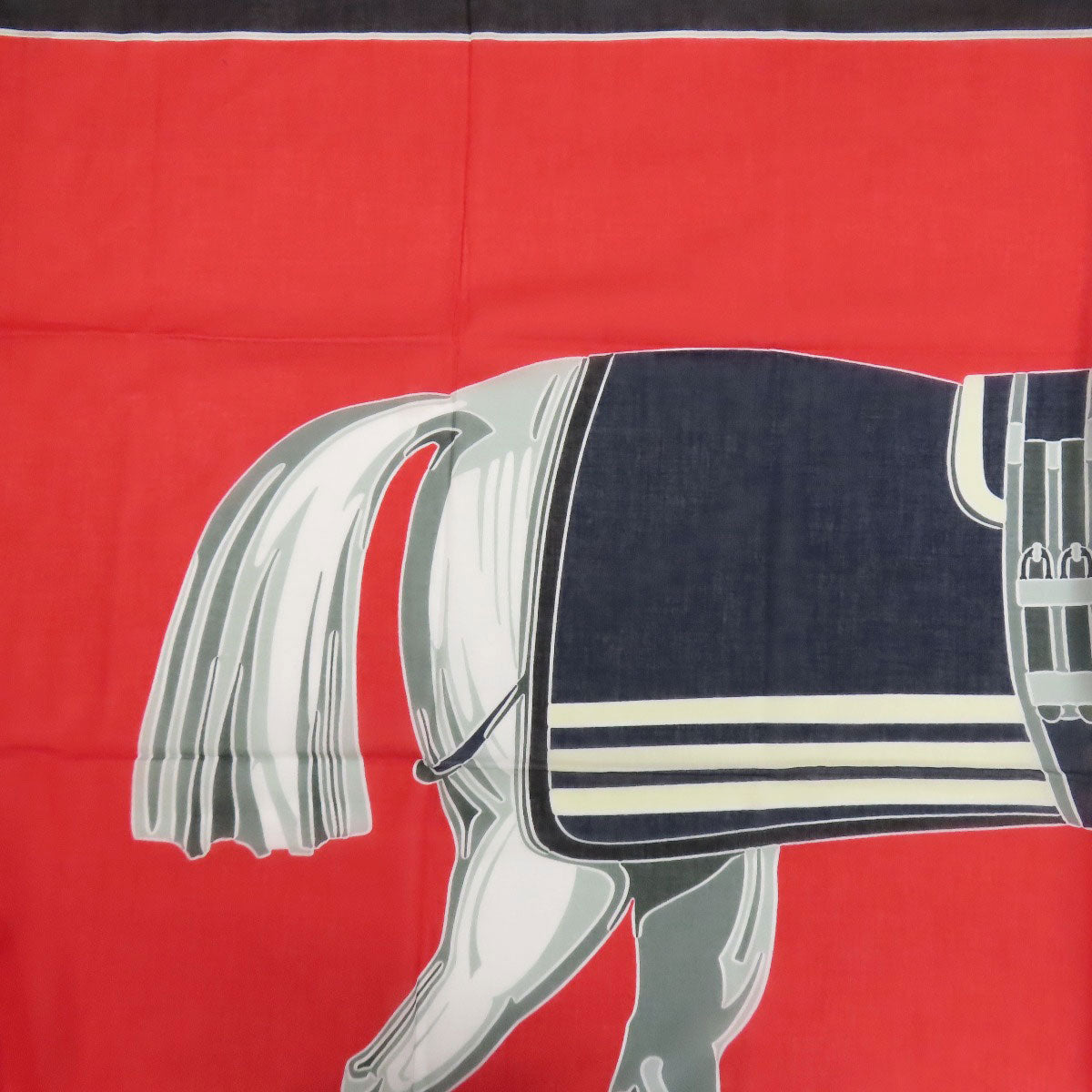 Stall Cotton Horse Pattern Women Handbag Red Travel Bag