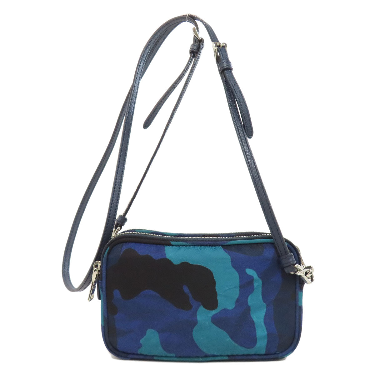 Shoulder Bag Camouflage Pattern Shoulder Women Nylon Blue