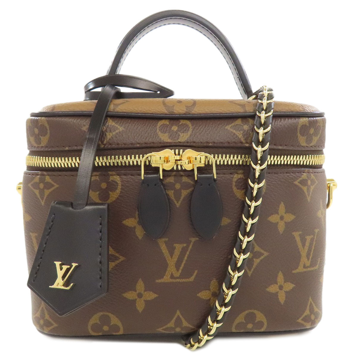 Louis Vuitton M45165 Vanity NV PM Monogram Canvas Brown Handbag