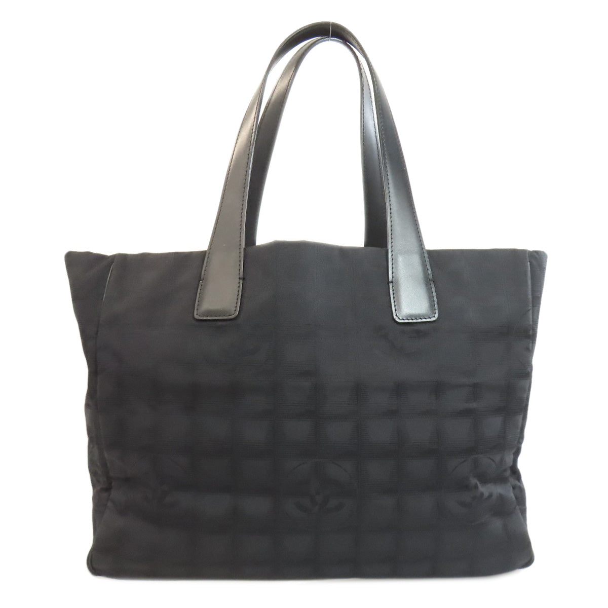 Chanel Nylon jacquard New Line Black MM Travel Bag 2