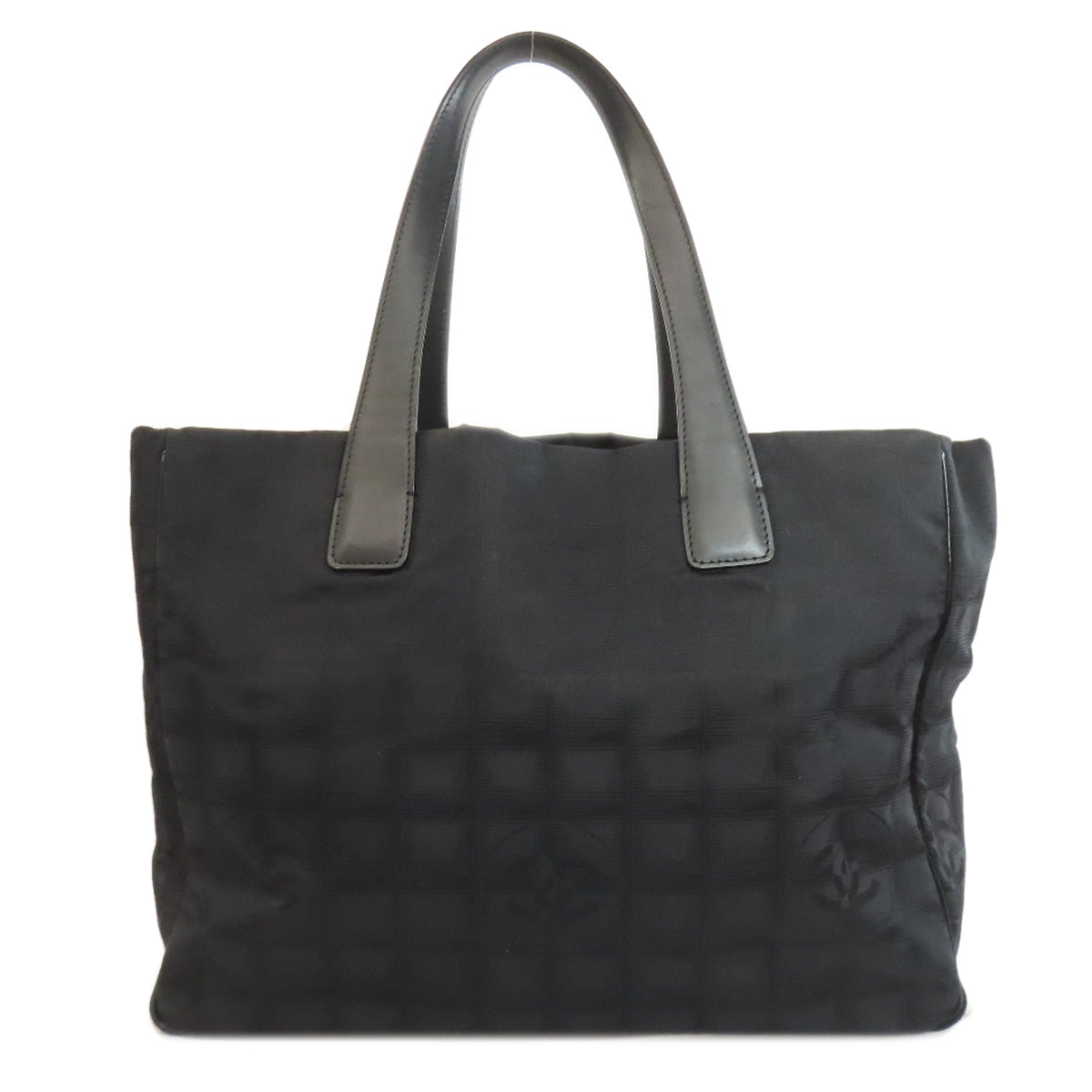 Chanel Nylon jacquard New Line Black MM Travel Bag 2