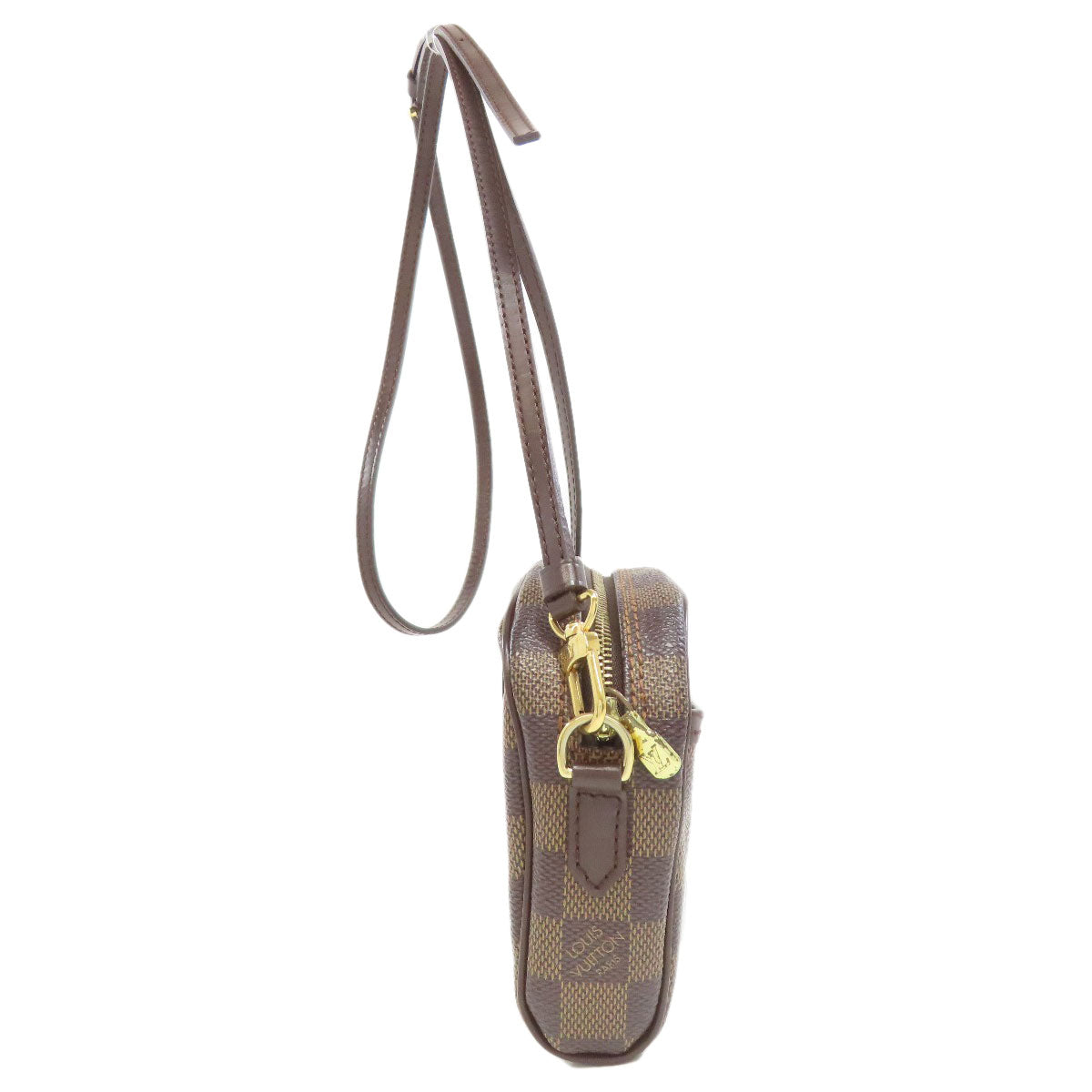 Louis Vuitton N51296 Damier Pochette Ipanema Canvas Brown Shoulder Bag 2