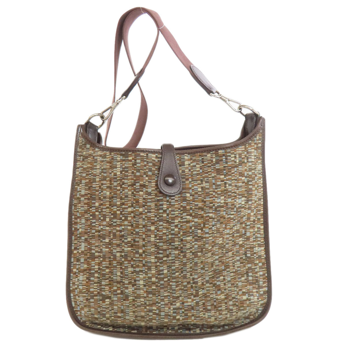 Hermes Shoulder Bag Vibrato Evelyn Pm Silvermetal Brown