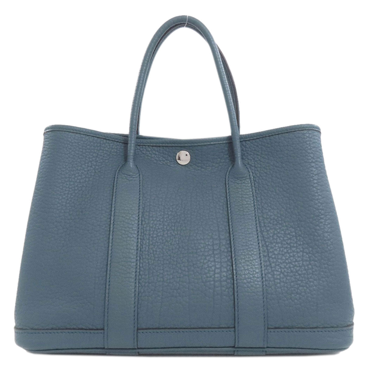 Hermes Tote Bag Togo Garden Party Tpm Silvermetal Blue