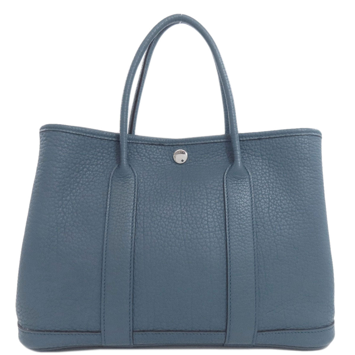Hermes Tote Bag Togo Garden Party Tpm Silvermetal Blue