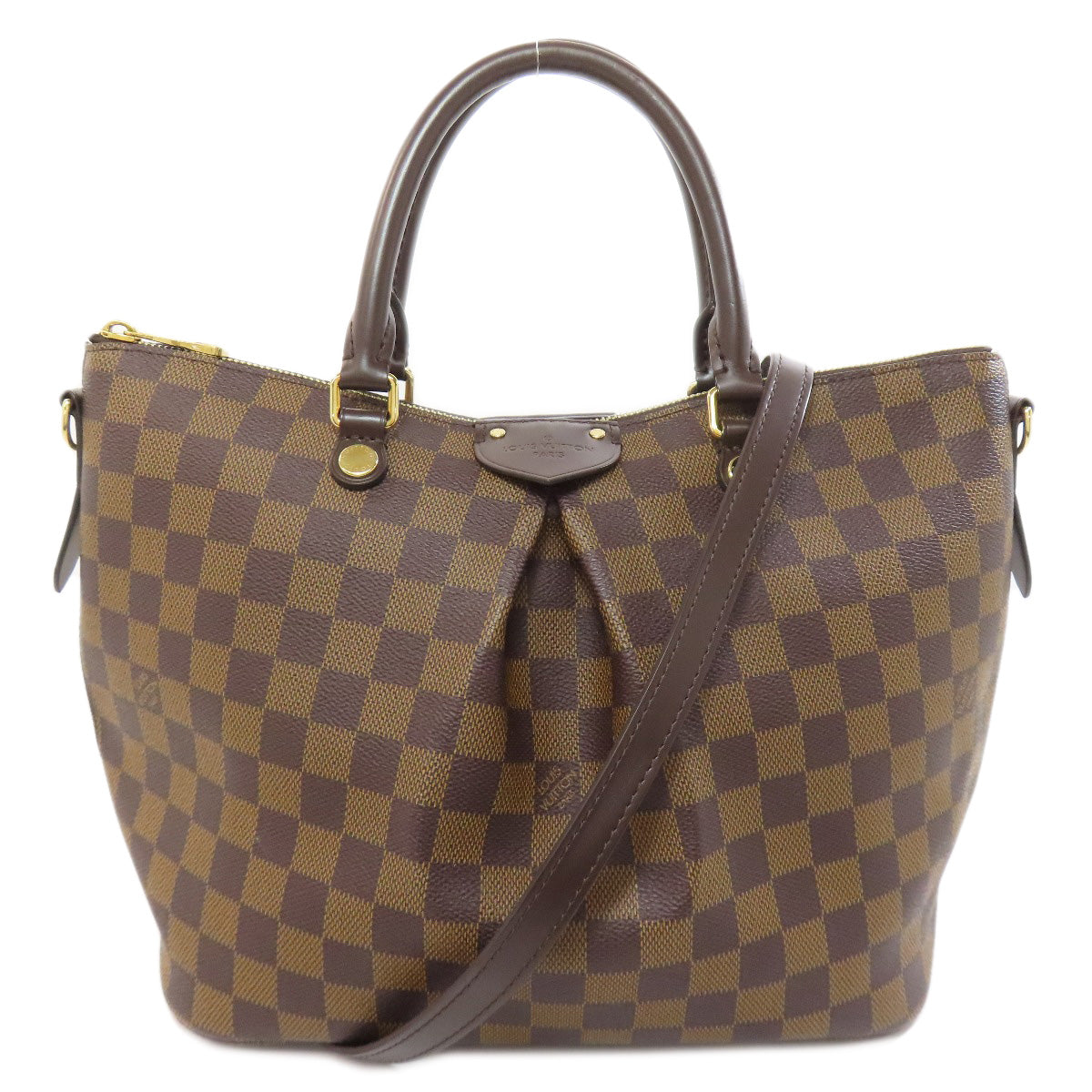 Louis Vuitton N41546 Damier Siena MM Canvas Brown Tote Bag