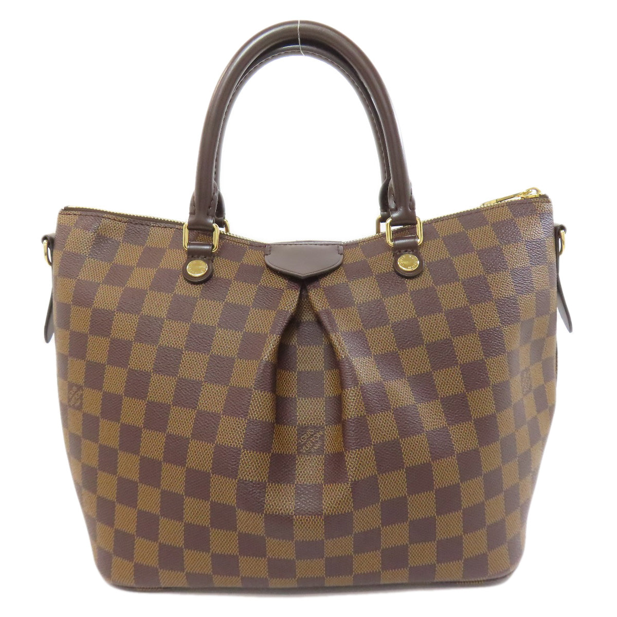 Louis Vuitton N41546 Damier Siena MM Canvas Brown Tote Bag