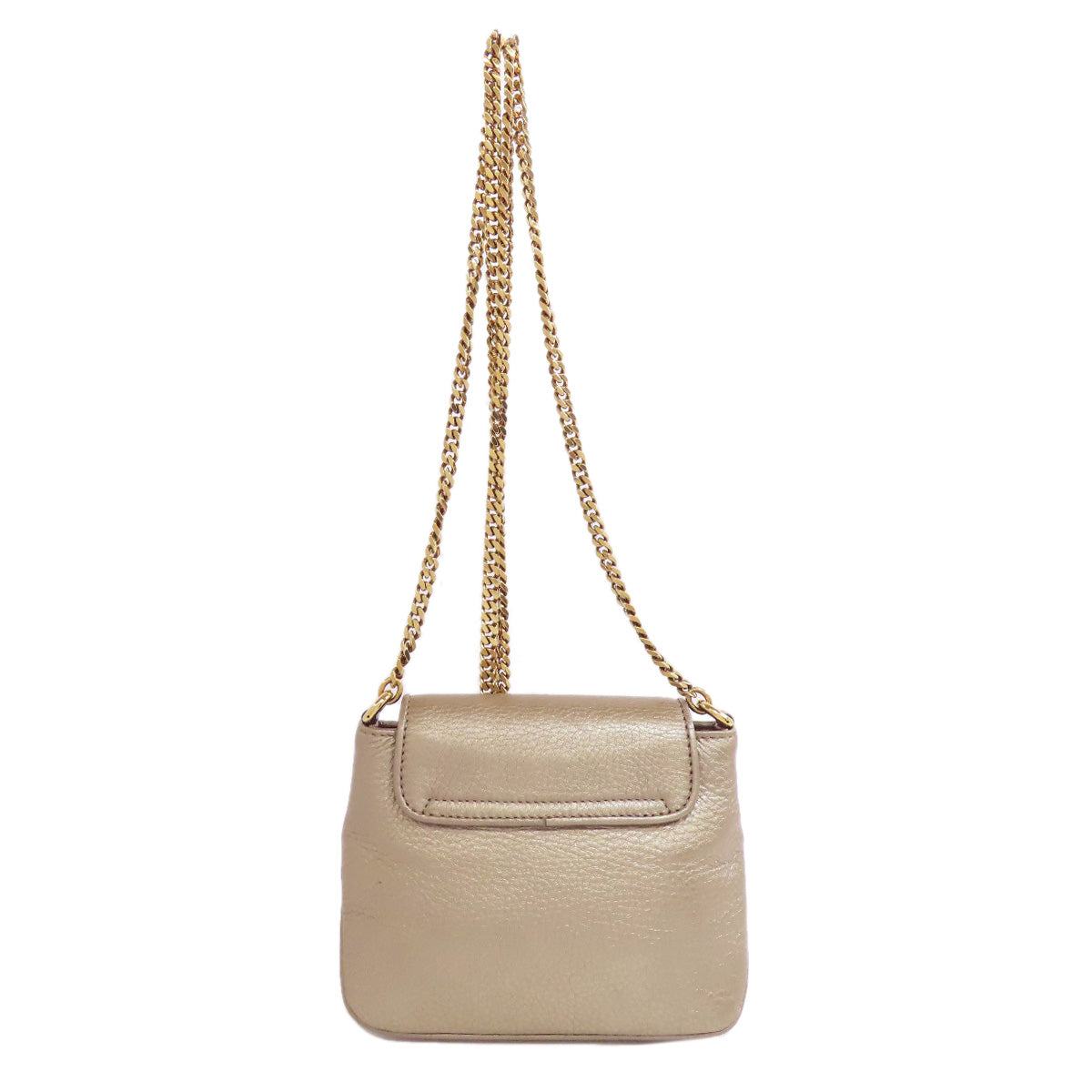 Gucci ChainShoulder Leather Gold Shoulder Bag