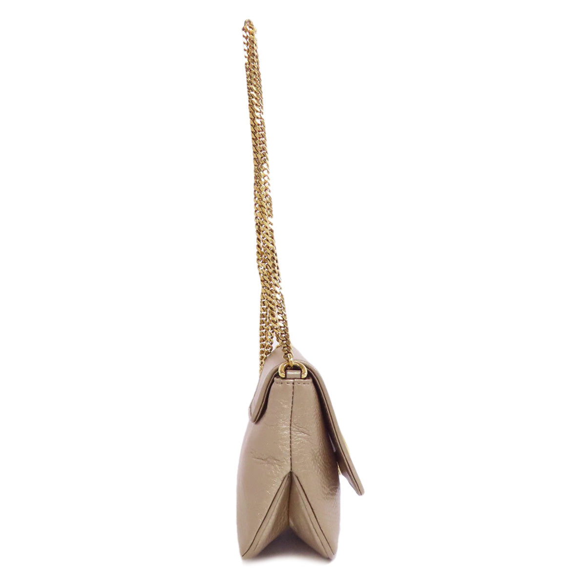 Gucci ChainShoulder Leather Gold Shoulder Bag