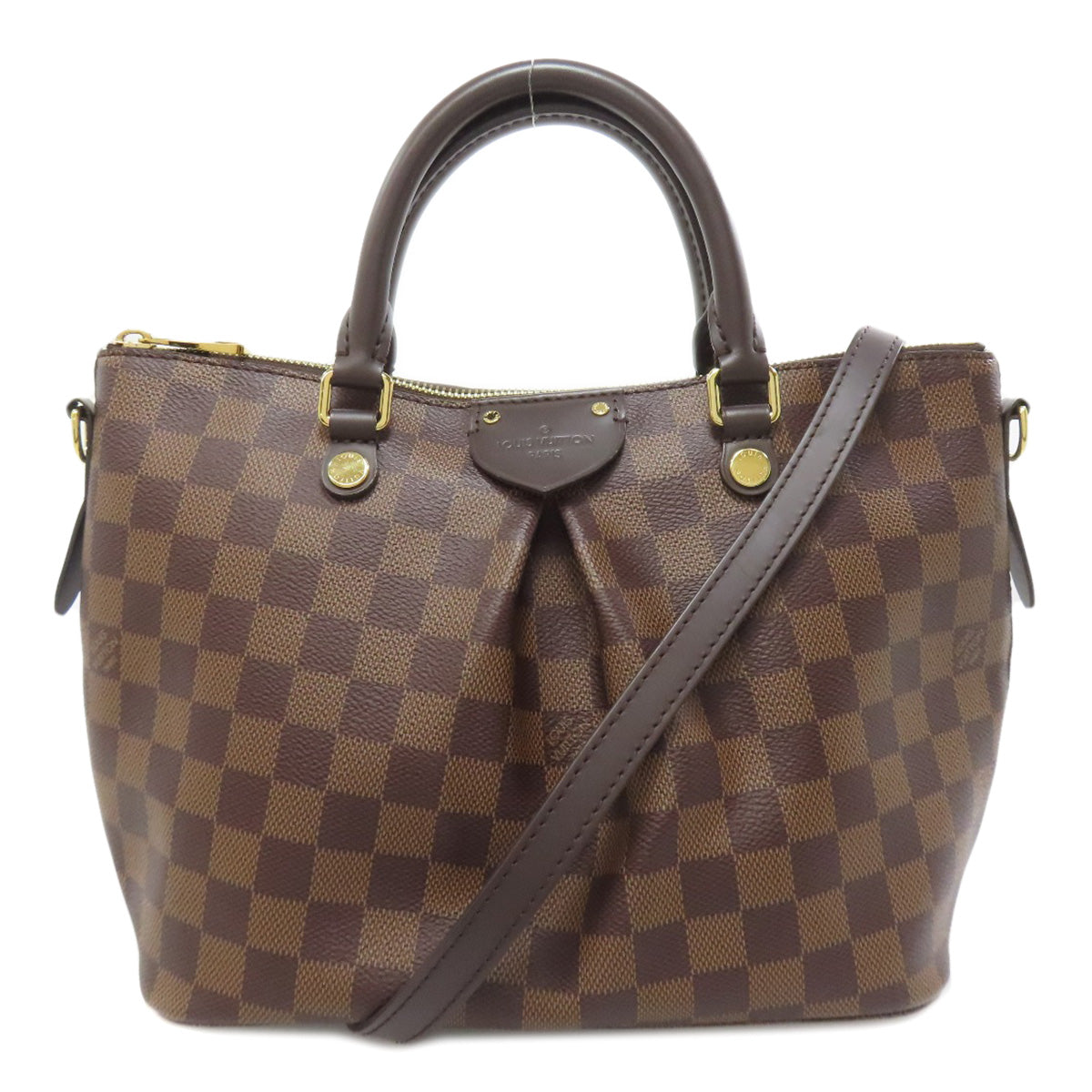 Louis Vuitton N41545 Damier Sienna PM Canvas Brown Tote Bag