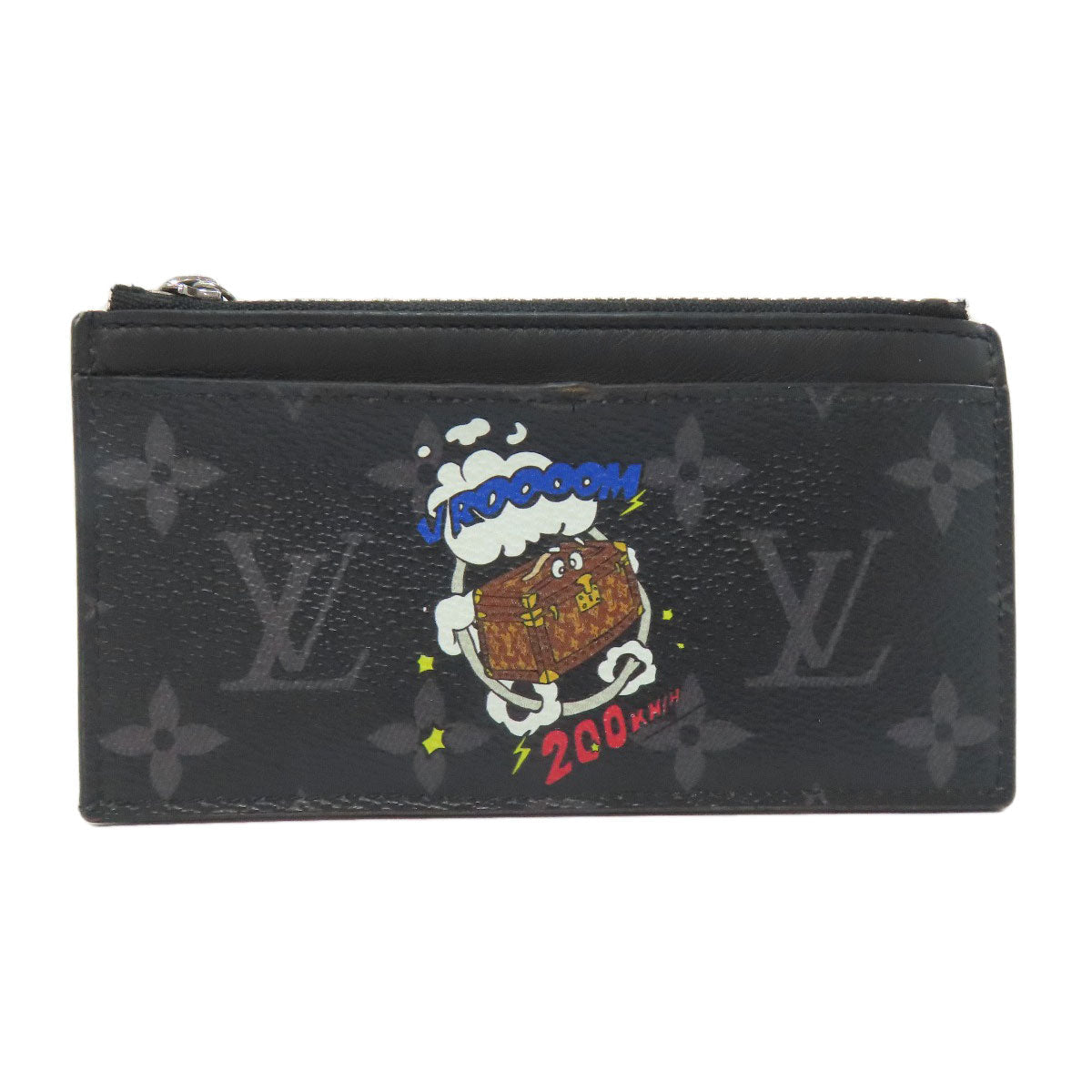 Louis Vuitton Coin M80994 Eclipse Zippy Dragonne Monogram Black Handbag