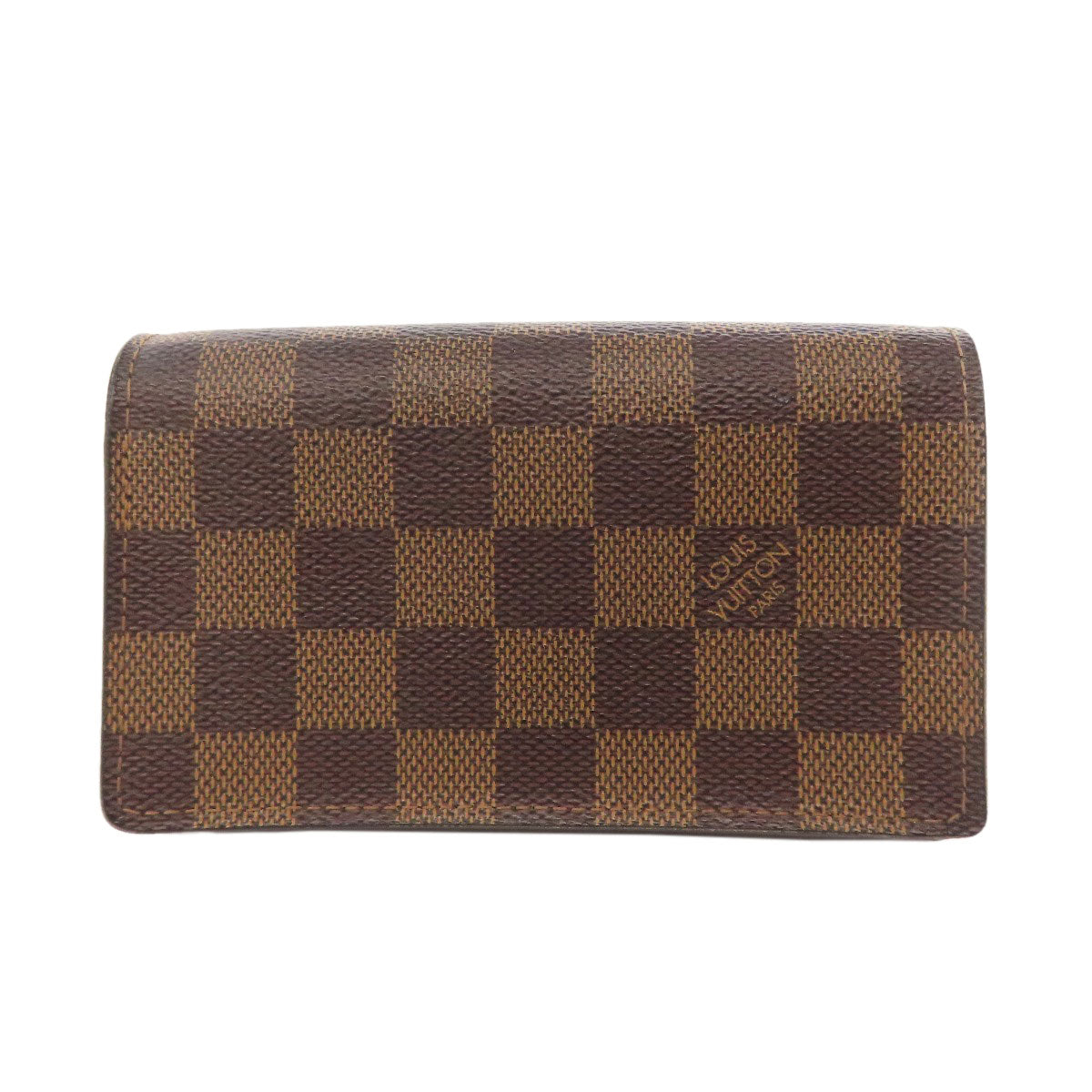 Louis Vuitton Bifold N61736 Damier Portefeuille Tresol Canvas Brown Wallet Case