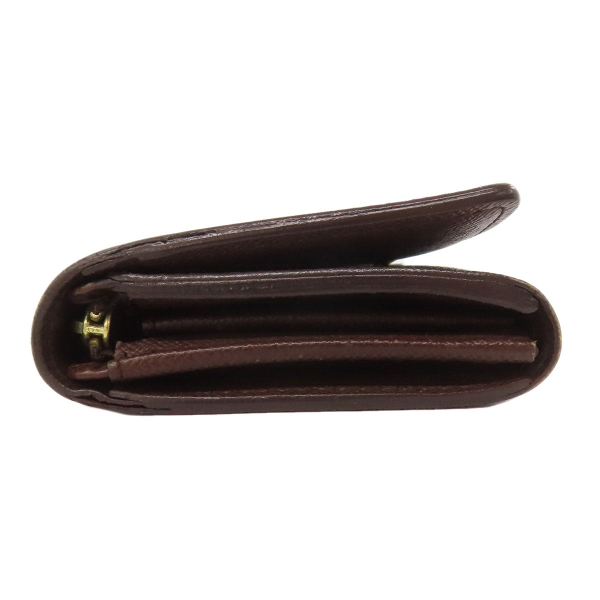 Louis Vuitton Bifold N61736 Damier Portefeuille Tresol Canvas Brown Wallet Case