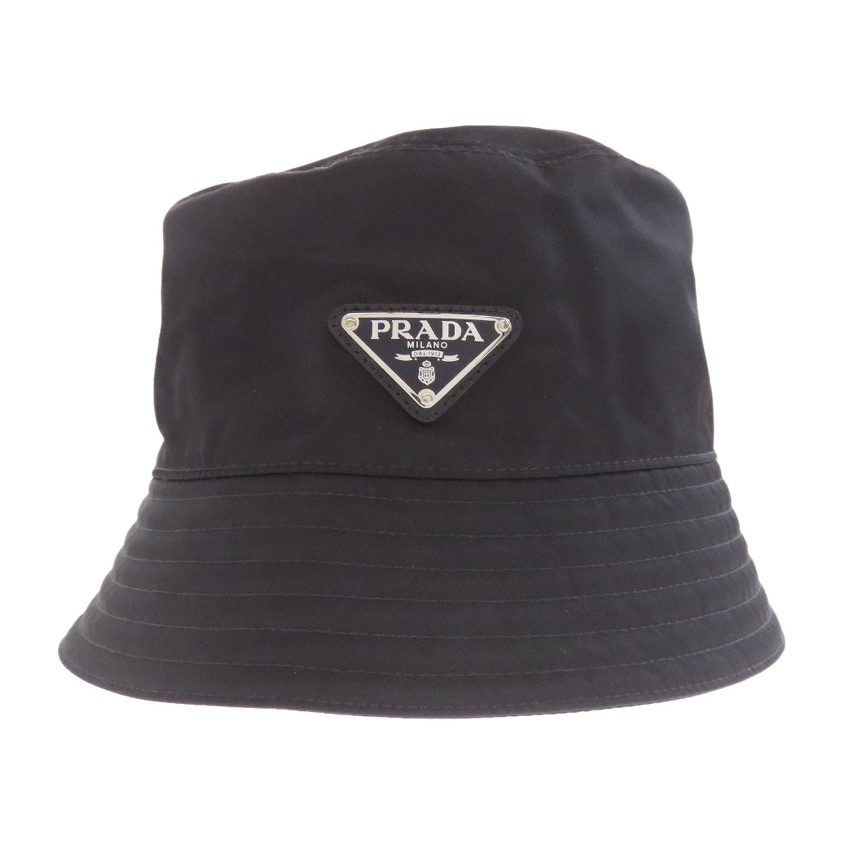Hat Logometal Baguette Hat S Nylon Black Travel Bag