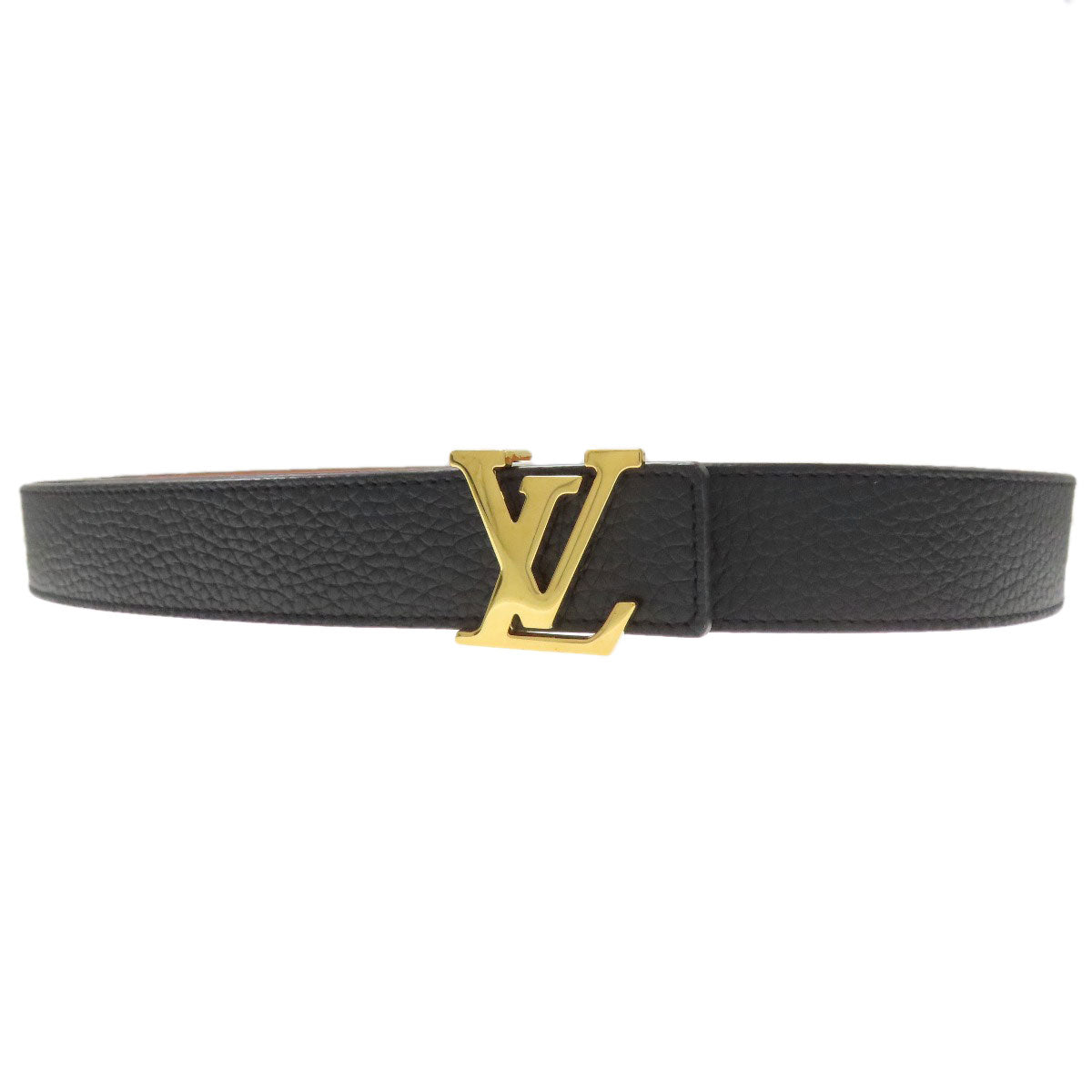 Louis Vuitton M9521 Saint Tulle Initial Reversible Leather Calf Black Belt