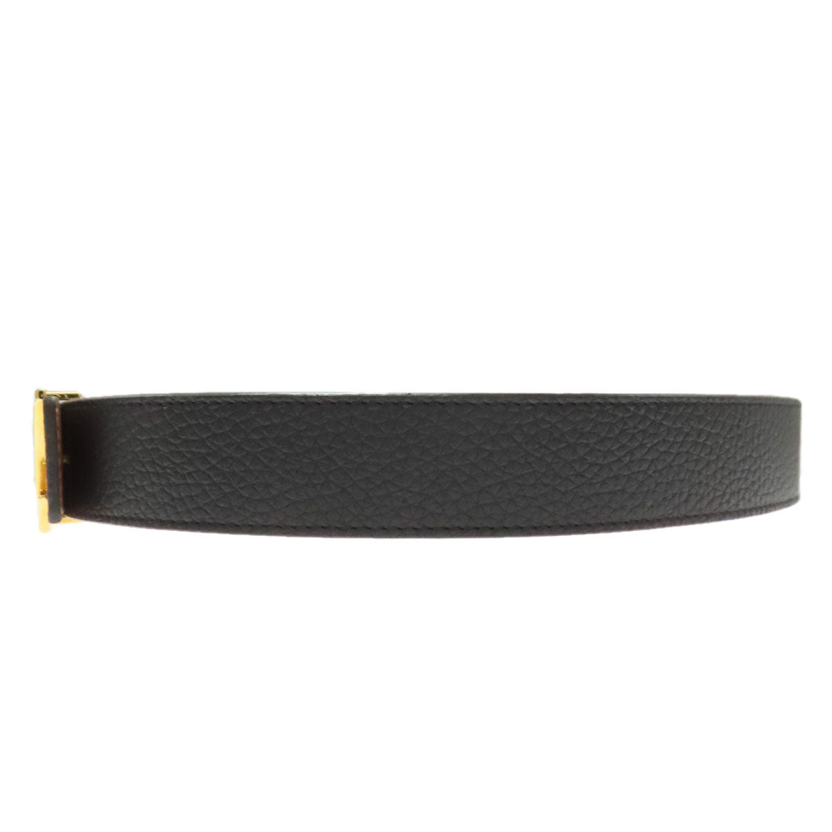 Louis Vuitton M9521 Saint Tulle Initial Reversible Leather Calf Black Belt