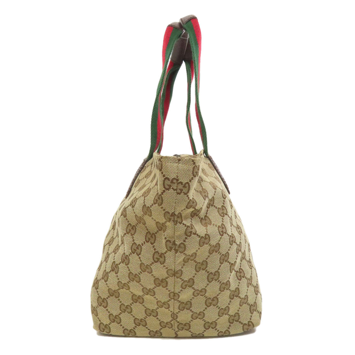 Gucci GG Shelly line Canvas Brown Handbag