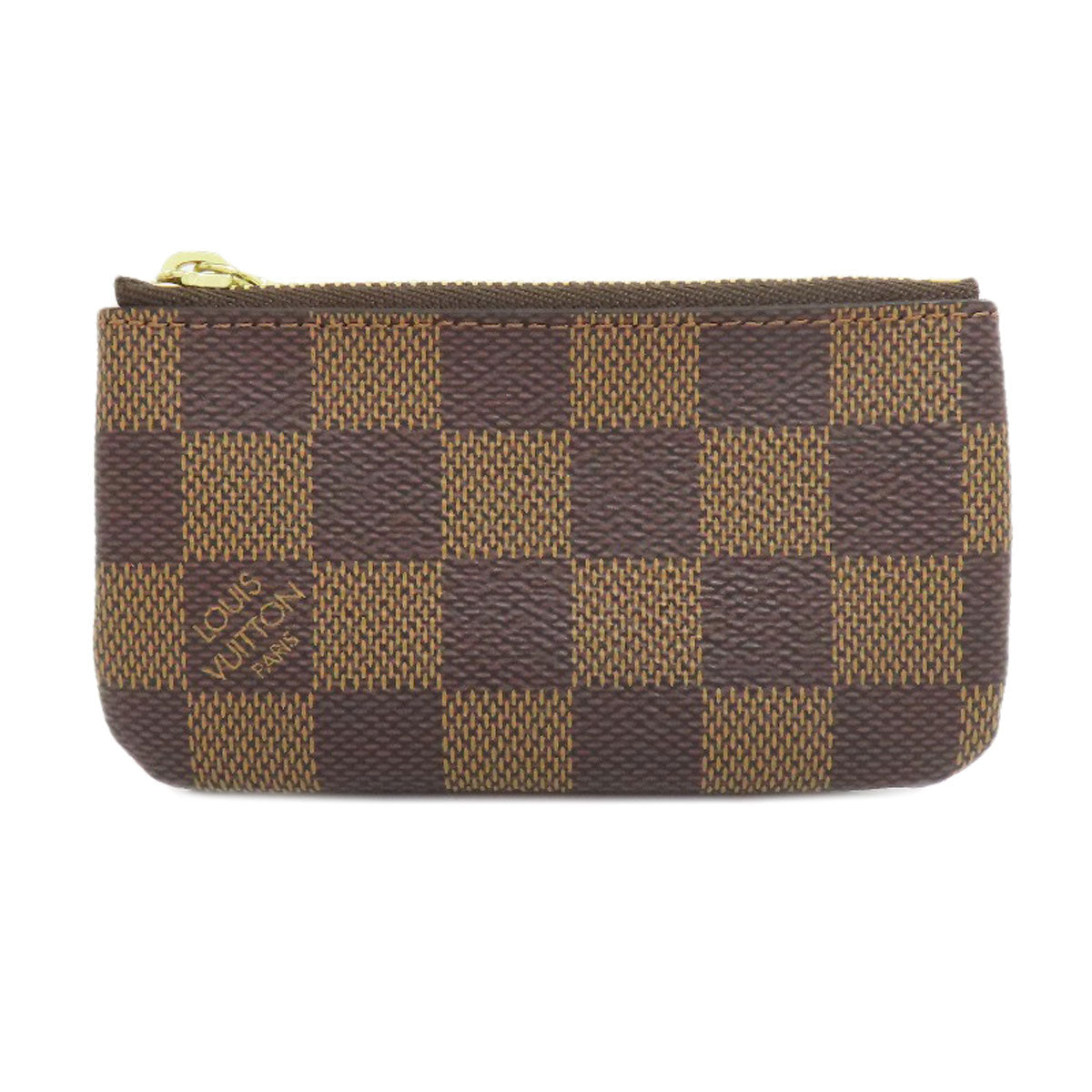 Louis Vuitton Coin N62658 Damier Pochette Kle Canvas Brown Clutch Bag 2