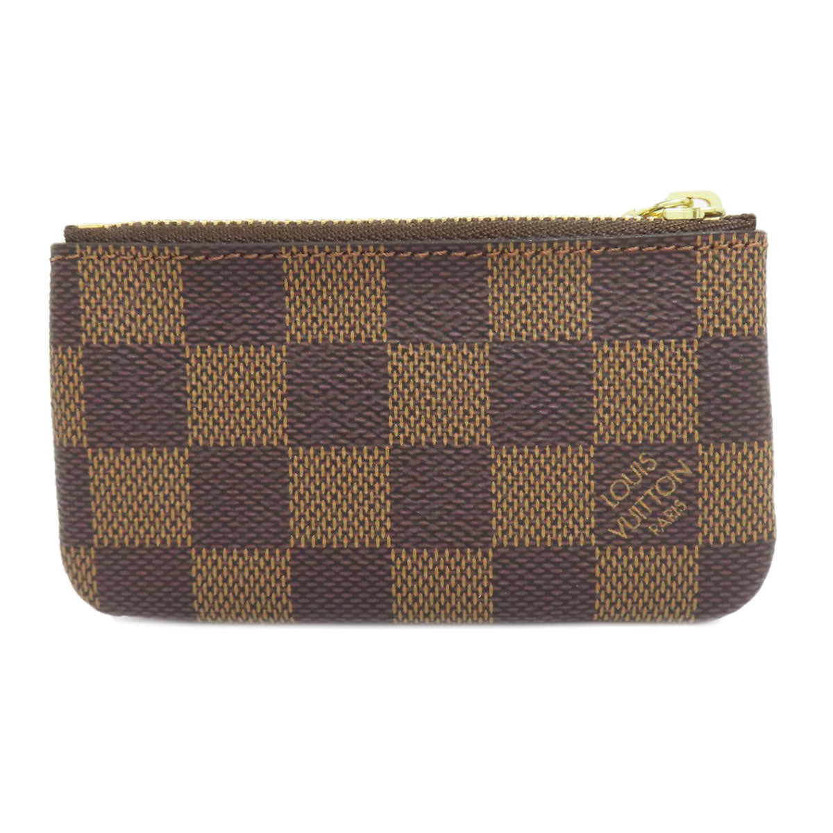 Louis Vuitton Coin N62658 Damier Pochette Kle Canvas Brown Clutch Bag 2