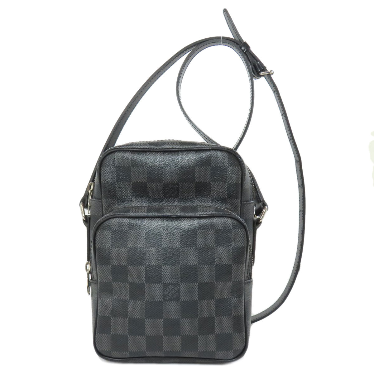 Louis Vuitton N41446 Damier Graphite Rem Canvas Gray Shoulder Bag