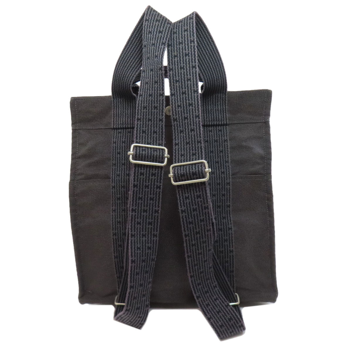 Hermes Backpack Her Line Ad Mm Canvas Gray 75614020