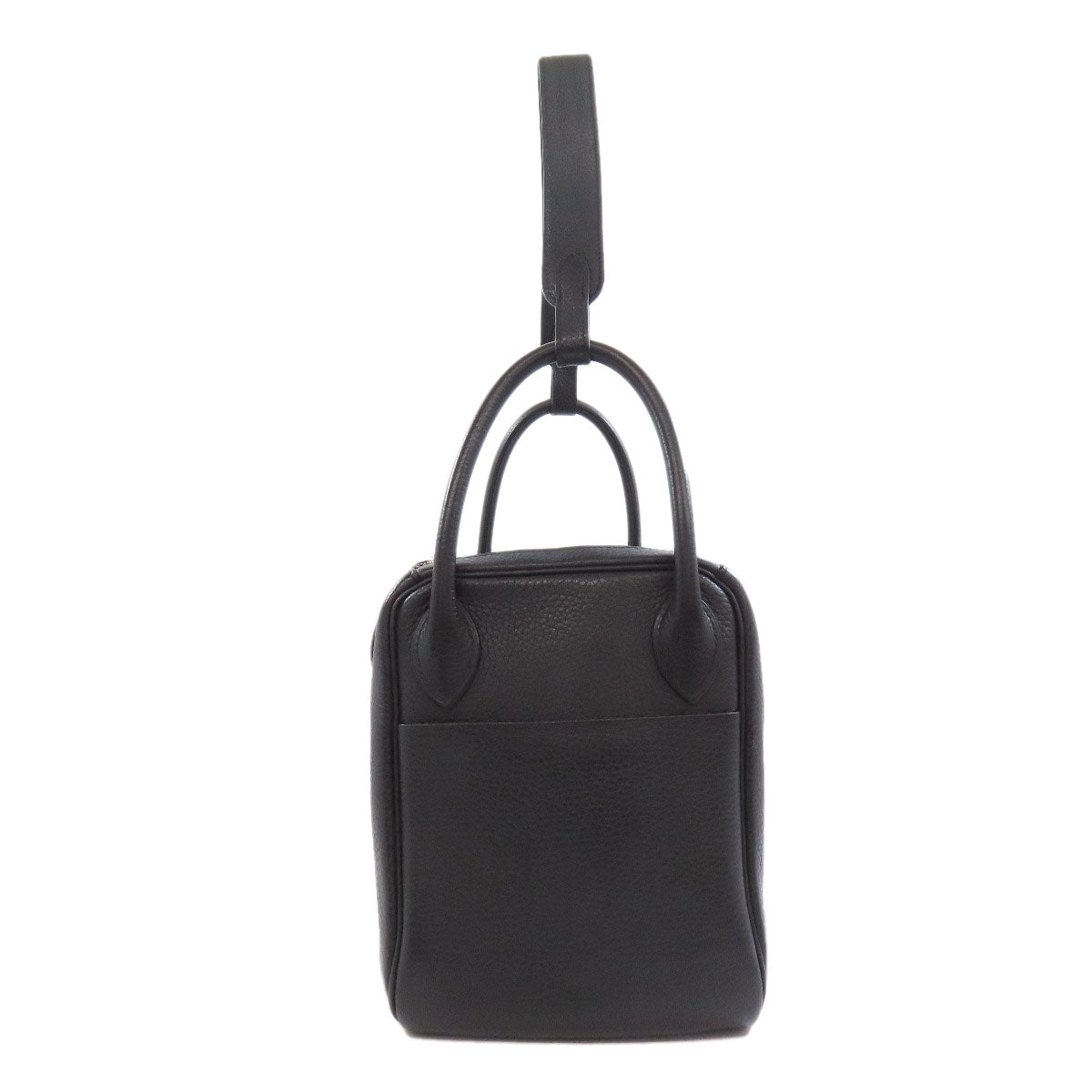 Taurillon Clemence Lindy Metal Women Black Silver Travel Bag