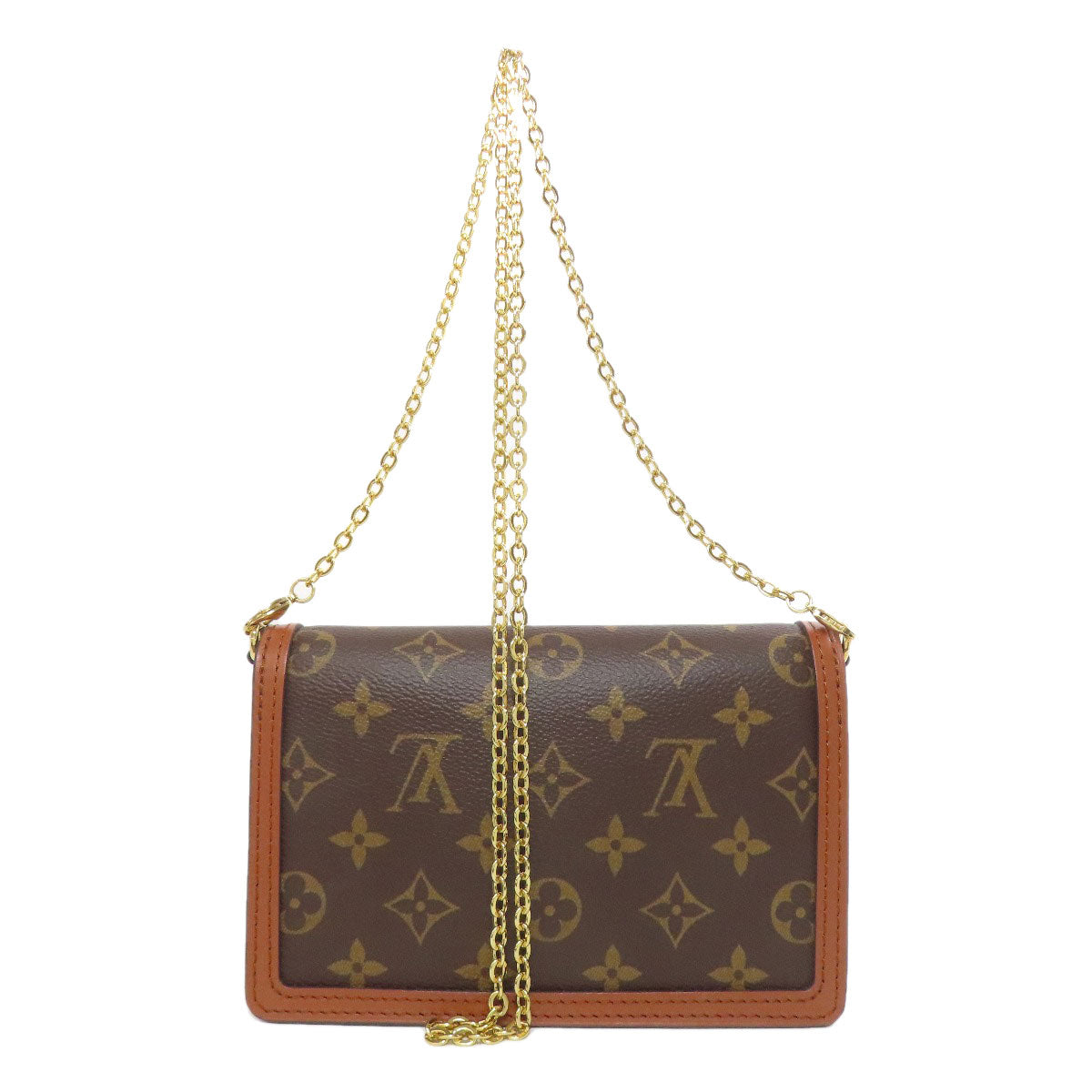 Louis Vuitton M68746 reverse Portefeuille Dauphine Monogram Brown Shoulder Bag