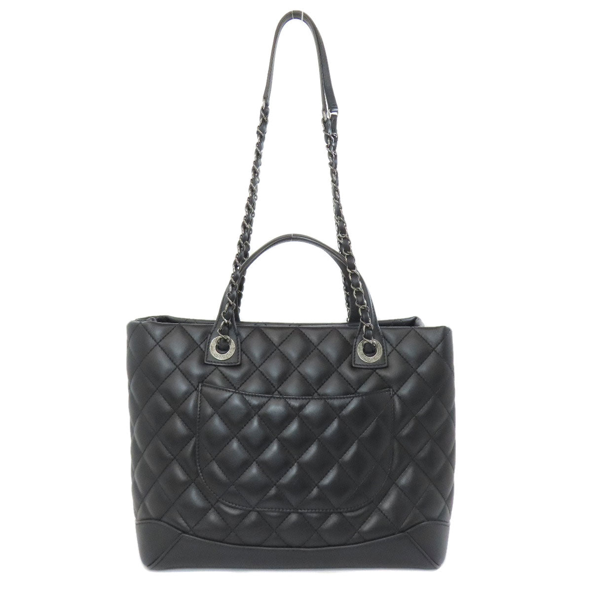 Chanel lambskin Matrasse 2WAY Black Tote Bag