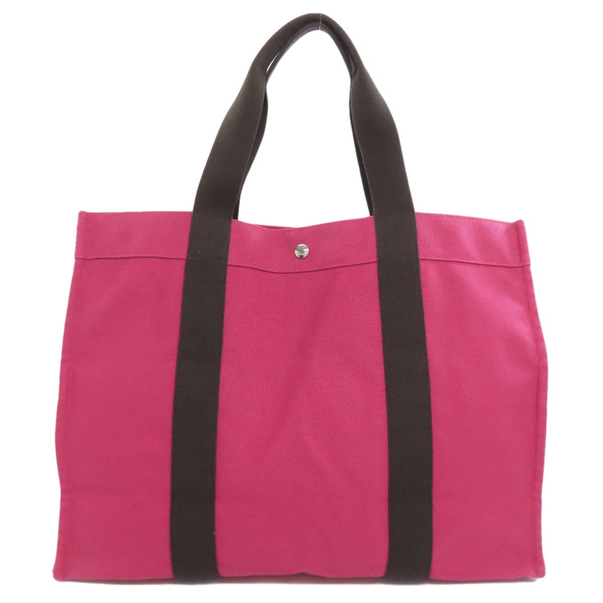Hermes Tote Bag Sac De Platage Canvas Pink