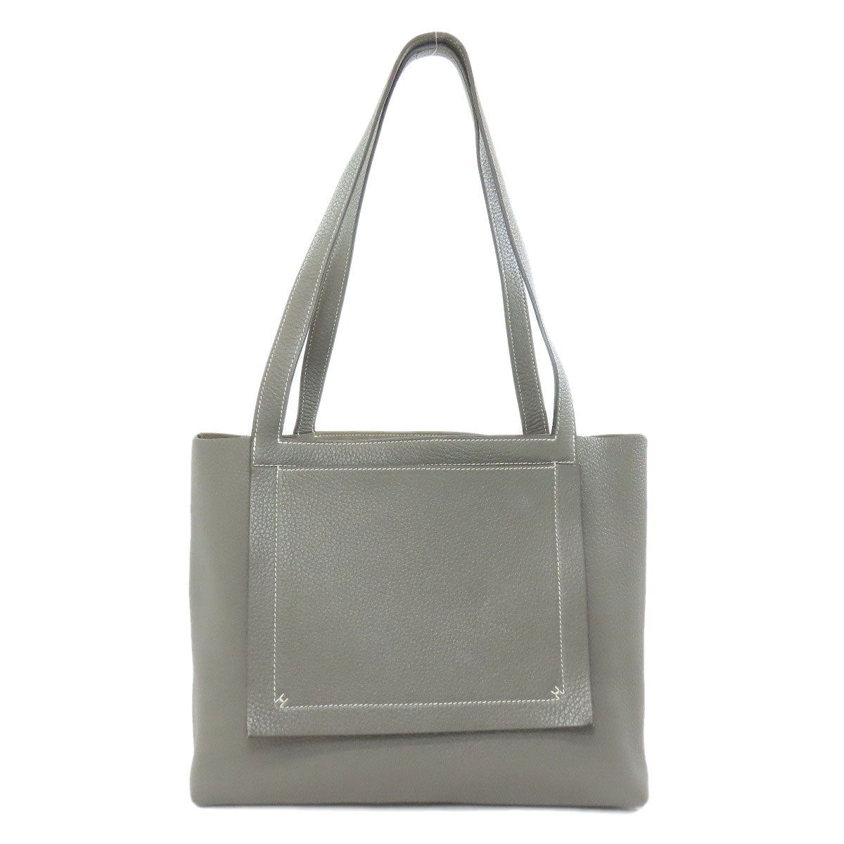 Tote Bag Taurillon Clemence Gray Cabasselier Women