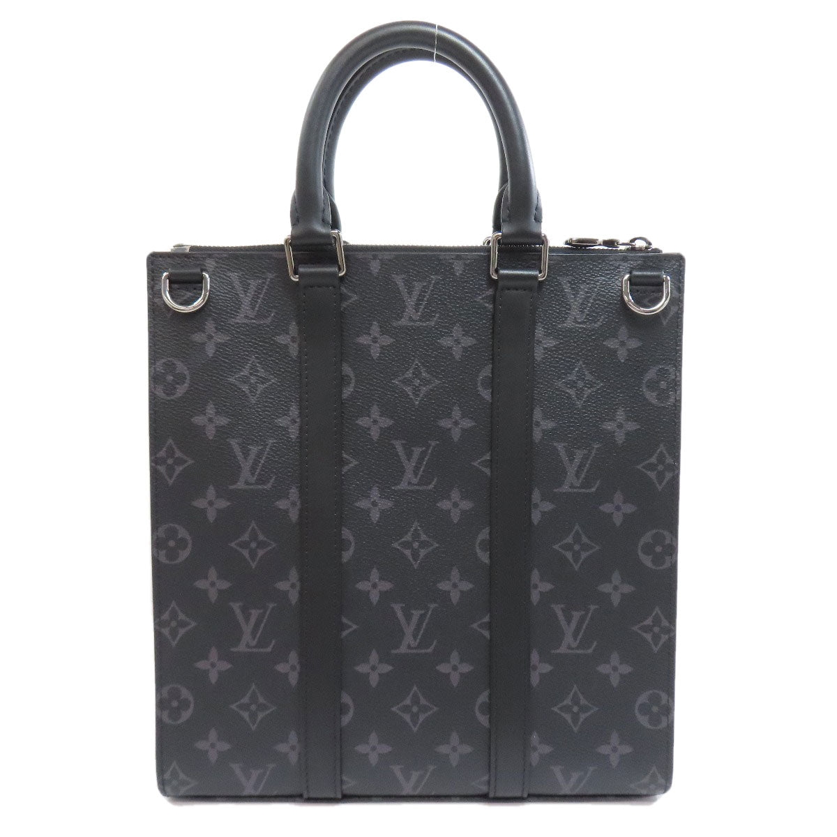 Louis Vuitton M46456 Eclipse Sac Plat Cloth Monogram Gray Handbag