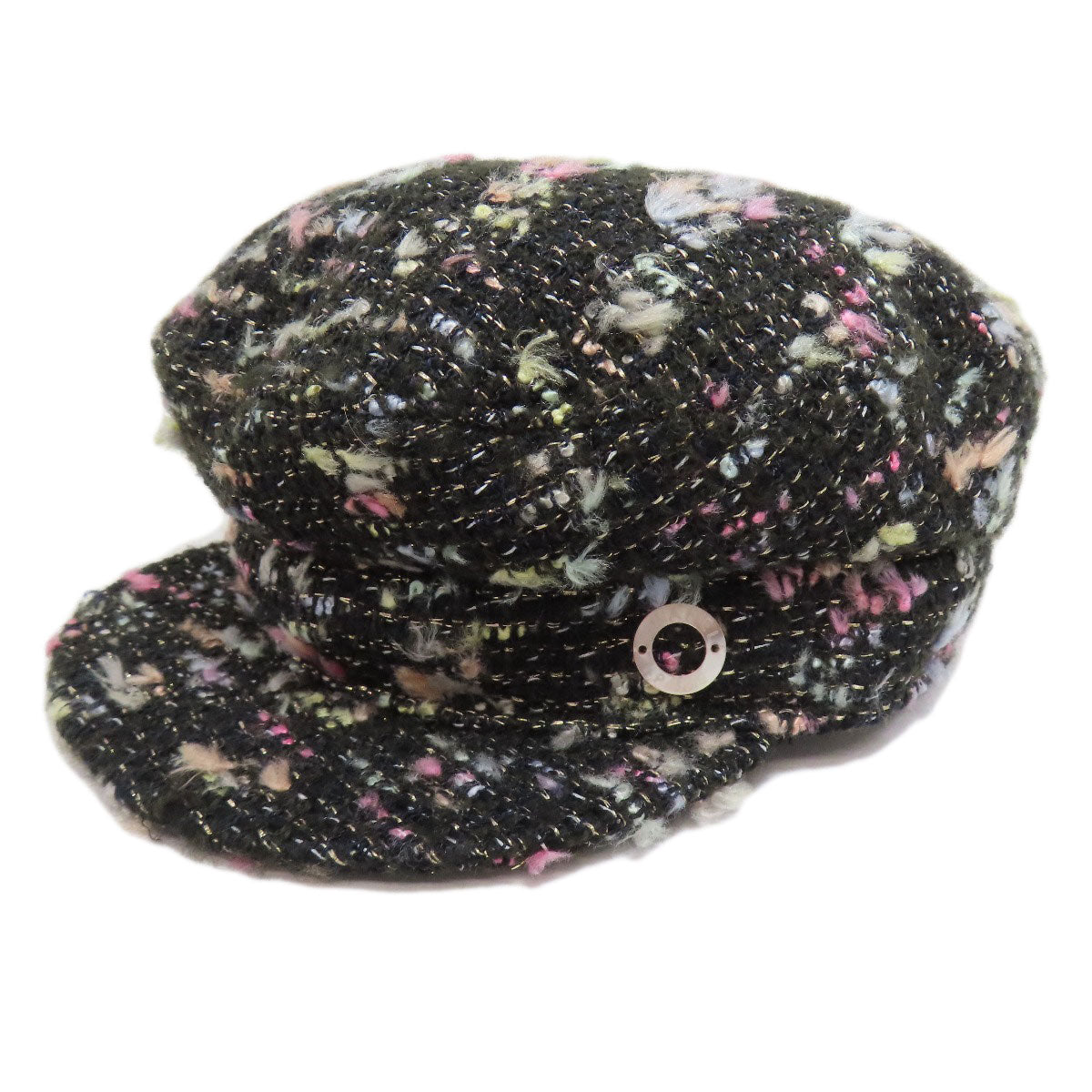 Chanel hat Tweed Casquette Womenc Black